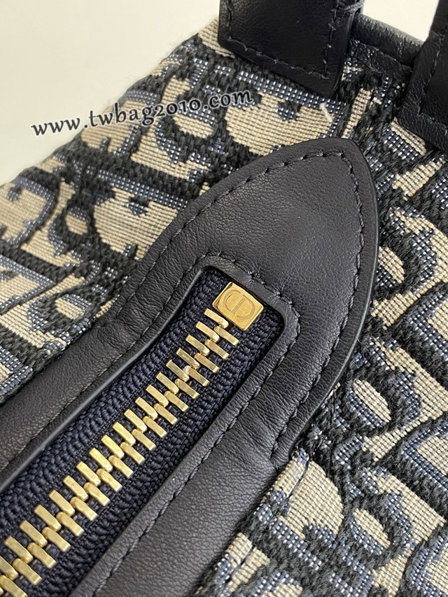 Dior专柜新款迪奥高仿原单Journey系列中号蓝布肩背女包 djfk1608